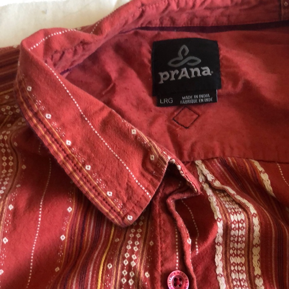 PrAna short sleeve button up